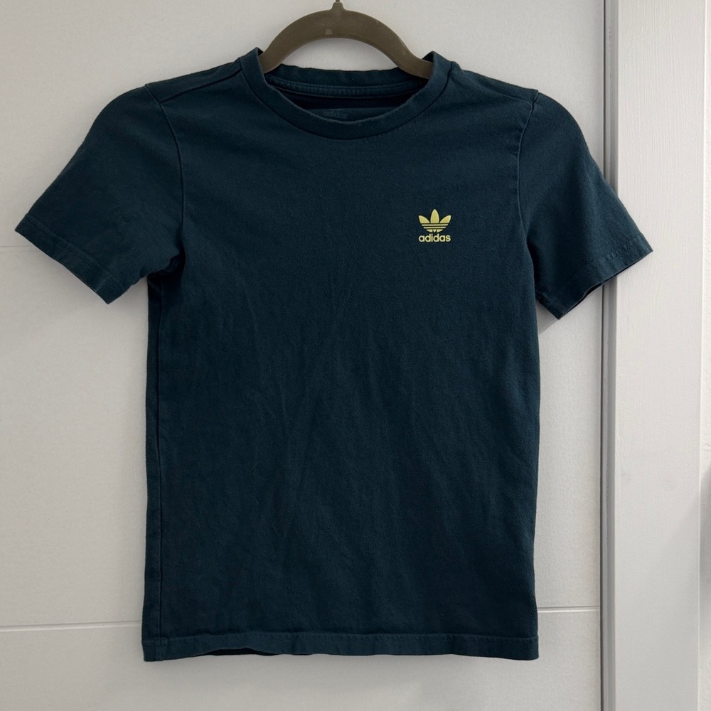 Adidas Youth S Arctic Blue with Yellow Chest Logo